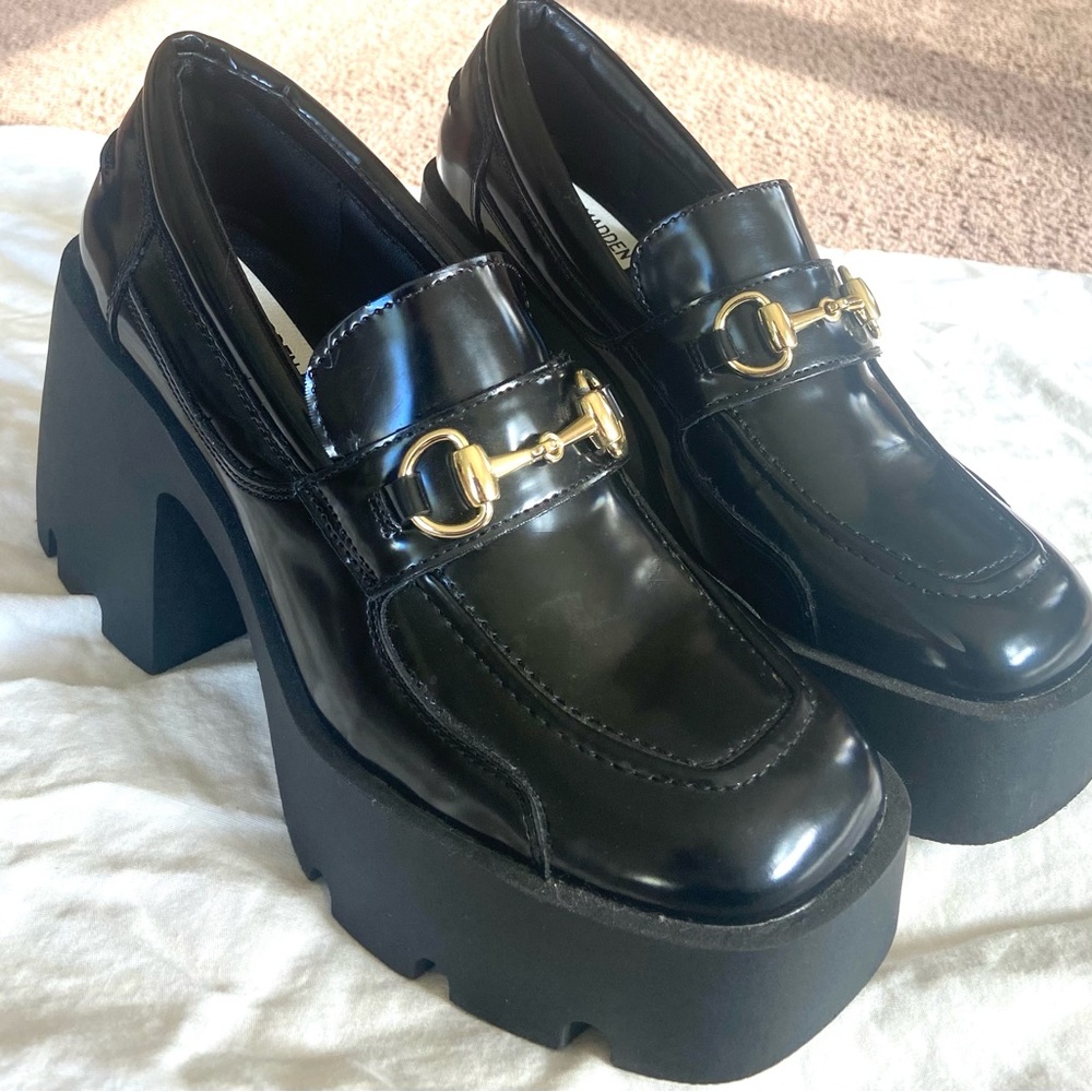 Steve Madden Mary Jane CHUNKY heel sz 6.5